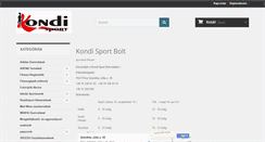 Desktop Screenshot of kondisport.hu