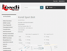 Tablet Screenshot of kondisport.hu